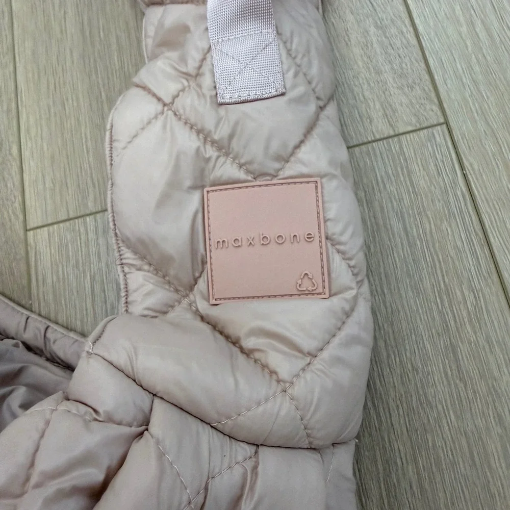 Maxbone Go-with-Me Quilted Pet Carrier Sling Blush Pink Small Dog Cat Bag
